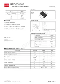 RRQ030P03TR Datasheet Cover