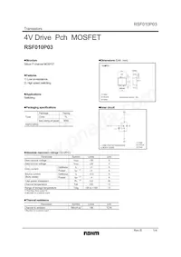 RSF010P03TL Datasheet Cover