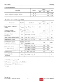 RSF014N03TL Datasheet Pagina 2