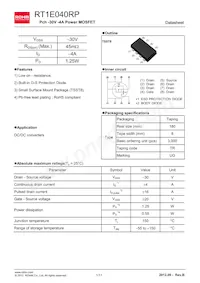 RT1E040RPTR Datenblatt Cover