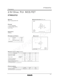 RTM002P02T2L Datasheet Cover
