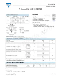 SI1499DH-T1-GE3 Datasheet Cover