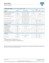 SI2301BDS-T1-GE3 Datasheet Pagina 2