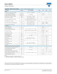 SI2316BDS-T1-E3 Datasheet Page 2