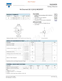 SI2334DS-T1-GE3 Datasheet Cover