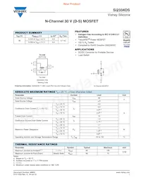 SI2334DS-T1-GE3 Datasheet Copertura