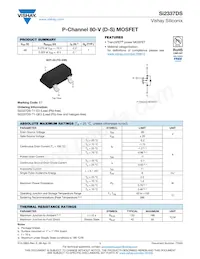 SI2337DS-T1-GE3 Datasheet Cover