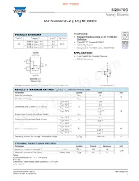 SI2367DS-T1-GE3 Datasheet Cover