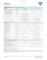SI2367DS-T1-GE3 Datasheet Page 2