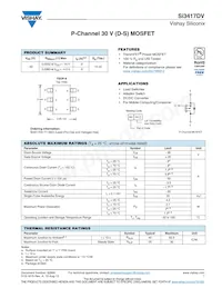 SI3417DV-T1-GE3 Datasheet Cover