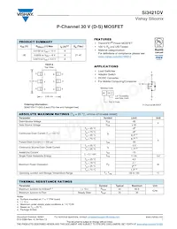 SI3421DV-T1-GE3 Datasheet Cover