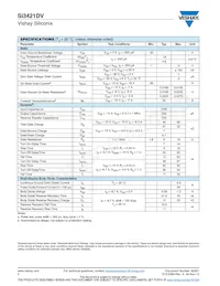 SI3421DV-T1-GE3 Datasheet Page 2