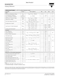 SI3433CDV-T1-E3 Datasheet Page 2