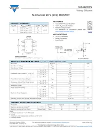 SI3442CDV-T1-GE3 Datasheet Cover
