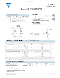 SI3464DV-T1-GE3 Datasheet Cover