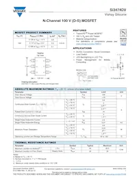 SI3474DV-T1-GE3 Datasheet Cover