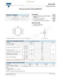 SI4178DY-T1-GE3 Datasheet Cover