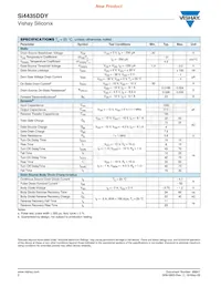 SI4435DDY-T1-E3 Datasheet Page 2