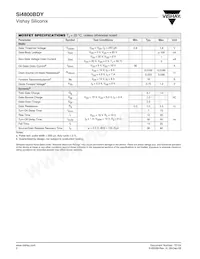 SI4800BDY-T1-E3 Datasheet Page 2