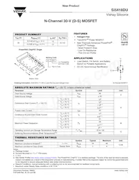 SI5418DU-T1-GE3 Datasheet Cover