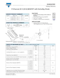 SI5855CDC-T1-E3 Datasheet Cover