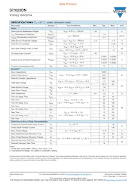 SI7623DN-T1-GE3 Datasheet Page 2