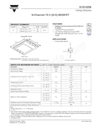 SI7812DN-T1-GE3 Datasheet Cover
