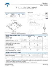 SI7820DN-T1-E3 Datasheet Cover