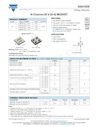 SI8410DB-T2-E1 Datasheet Cover