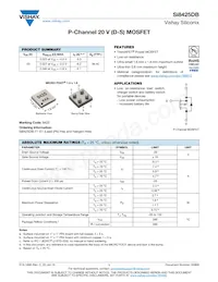 SI8425DB-T1-E1 Datasheet Cover
