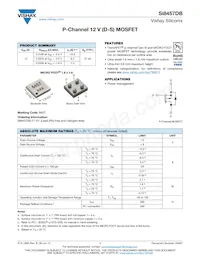 SI8457DB-T1-E1 Datasheet Cover