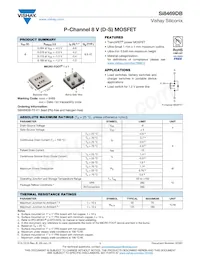 SI8469DB-T2-E1 Datasheet Cover