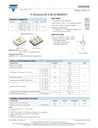 SI8499DB-T2-E1 Datasheet Cover