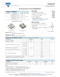 SI8802DB-T2-E1 Datasheet Cover