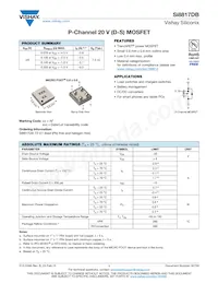 SI8817DB-T2-E1 Datasheet Cover