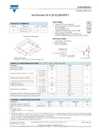 SIA400EDJ-T1-GE3 Datasheet Cover