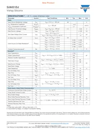 SIA431DJ-T1-GE3 Datasheet Page 2