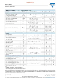 SIA436DJ-T1-GE3 Datasheet Page 2