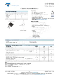 SIHB15N60E-GE3 Datasheet Cover