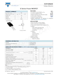 SIHF30N60E-GE3 Datenblatt Cover