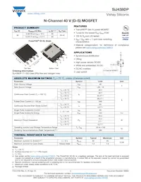 SIJ438DP-T1-GE3 Datasheet Cover
