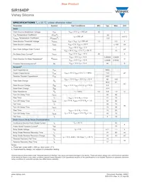 SIR164DP-T1-RE3 Datasheet Page 2