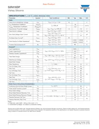 SIR416DP-T1-GE3 Datasheet Page 2