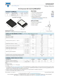 SIR640ADP-T1-GE3 Datasheet Cover