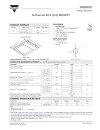 SIR866DP-T1-GE3 Datasheet Cover