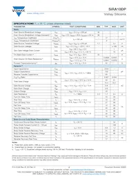 SIRA10DP-T1-GE3 Datasheet Page 2
