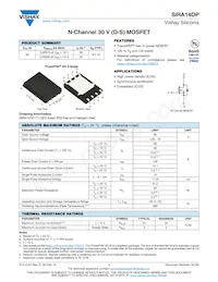 SIRA14DP-T1-GE3 Datasheet Cover