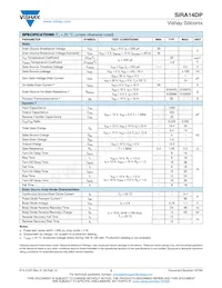 SIRA14DP-T1-GE3 Datasheet Pagina 2