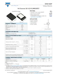 SIRA18DP-T1-GE3 Datasheet Cover