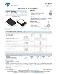SIRA52DP-T1-GE3 Datasheet Cover